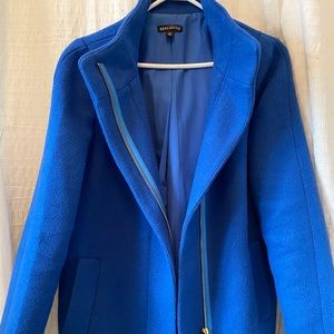 Jcrew- pea coat beautiful royal blue
